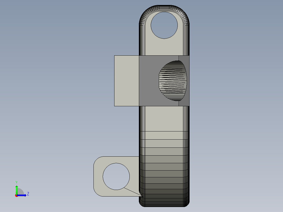 简易的仿生机器人结构  OBJ左视图