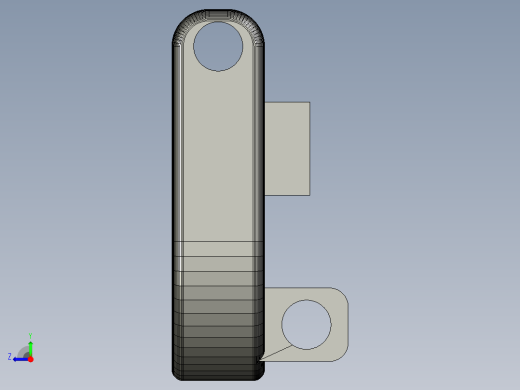 简易的仿生机器人结构  OBJ右视缩略图