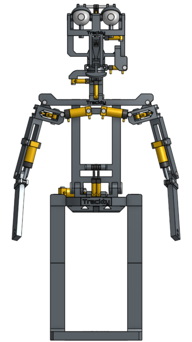 简易的仿生机器人结构  OBJ