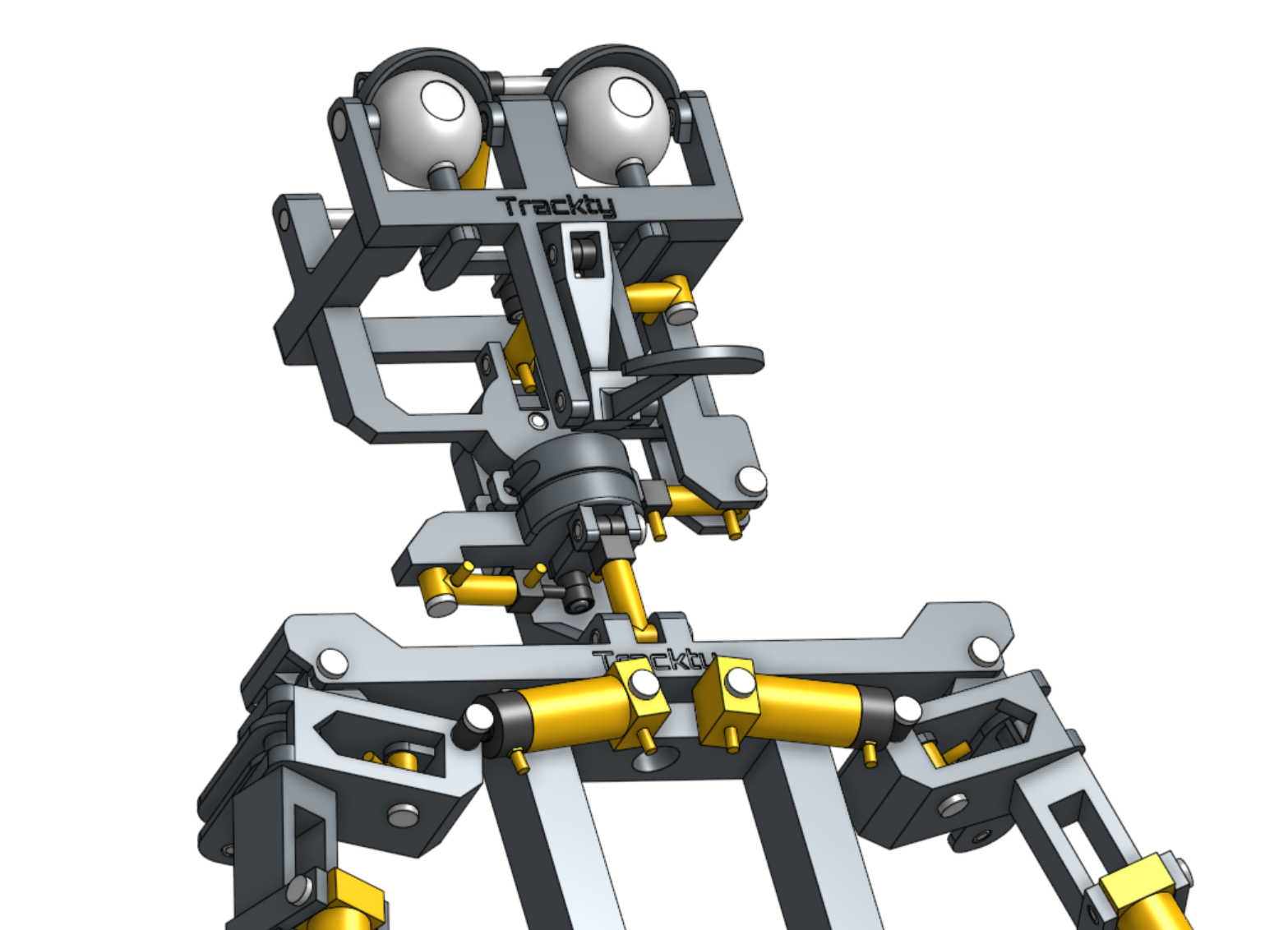 简易的仿生机器人结构  OBJ