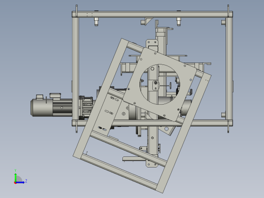 输送机上的履带式传动机构三维建模图纸 stp格式左视缩略图