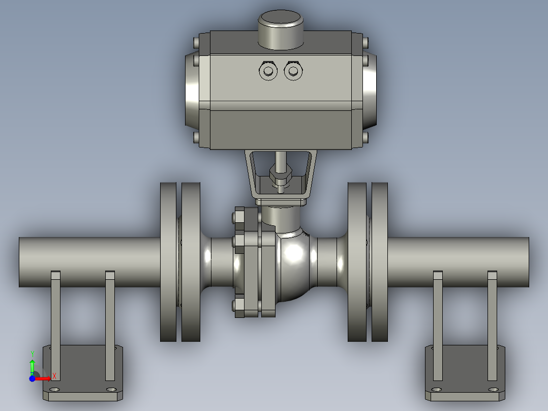 FYZYZZ03-01-02-DN32安装球阀前视图