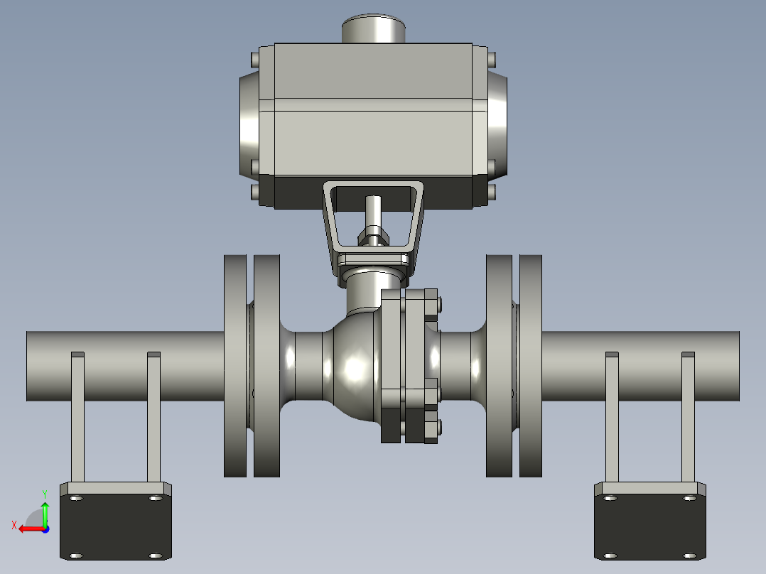 FYZYZZ03-01-02-DN32安装球阀后视图