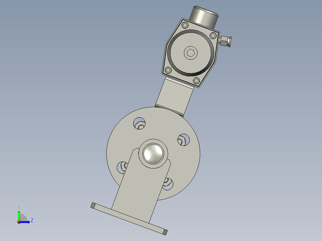 FYZYZZ03-01-02-DN32安装球阀左视图