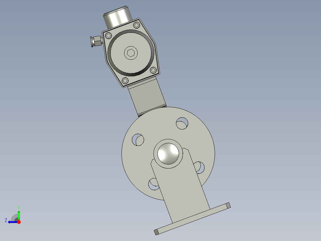 FYZYZZ03-01-02-DN32安装球阀右视图