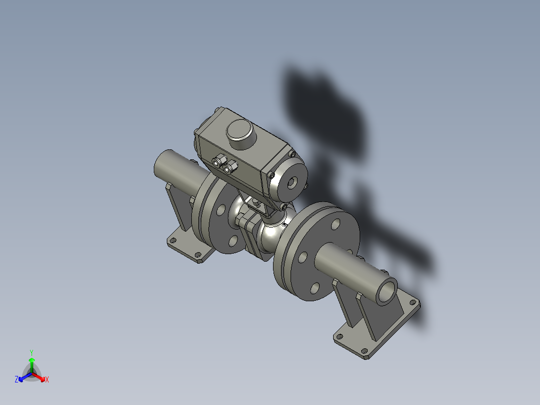 FYZYZZ03-01-02-DN32安装球阀正等轴测图