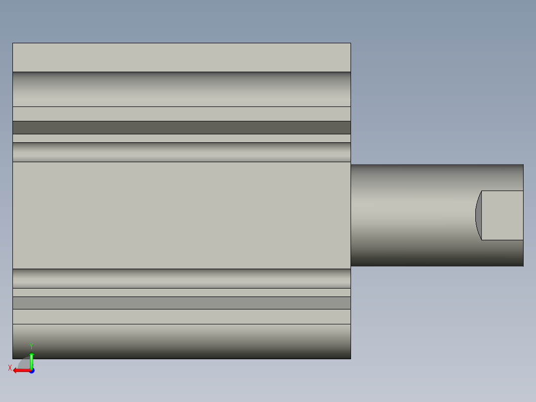 CDQ2B32-20DCZ-M9P(0_0_0)气缸后视图