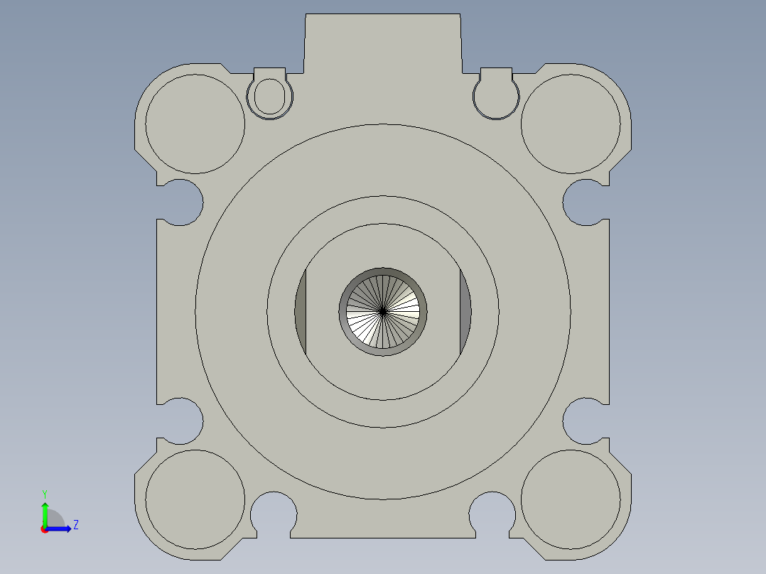 CDQ2B32-20DCZ-M9P(0_0_0)气缸左视图