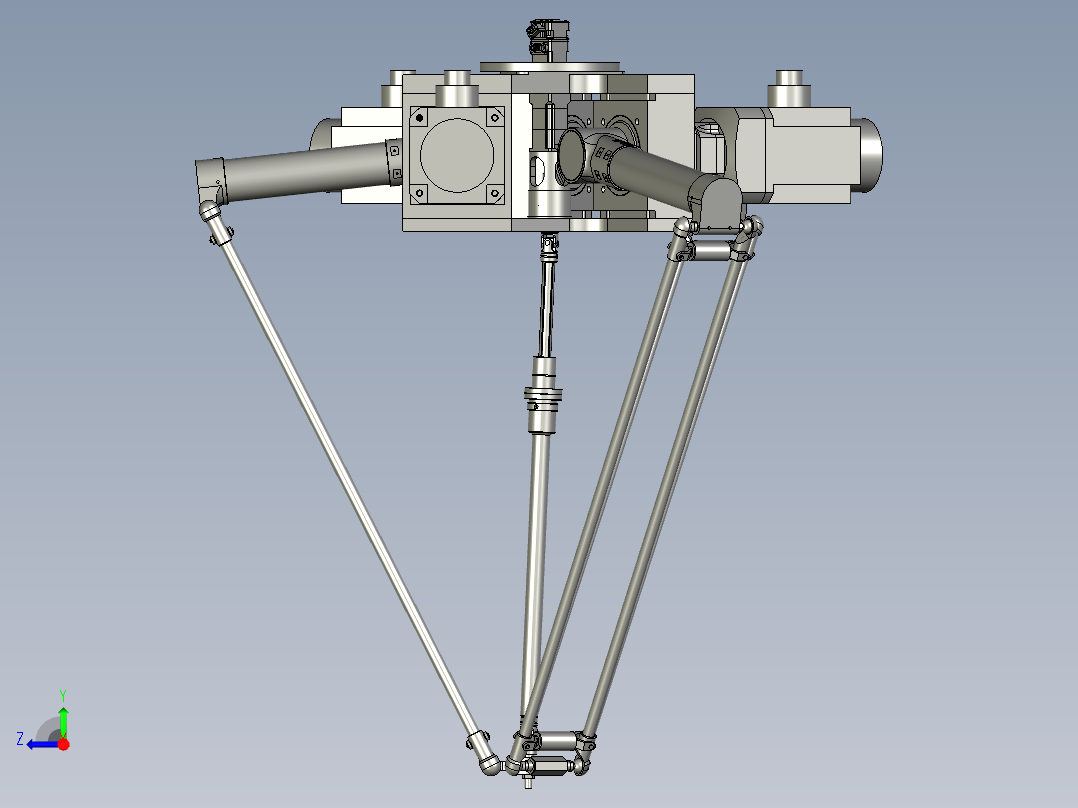 快速分拣搬运码垛机械手右视图