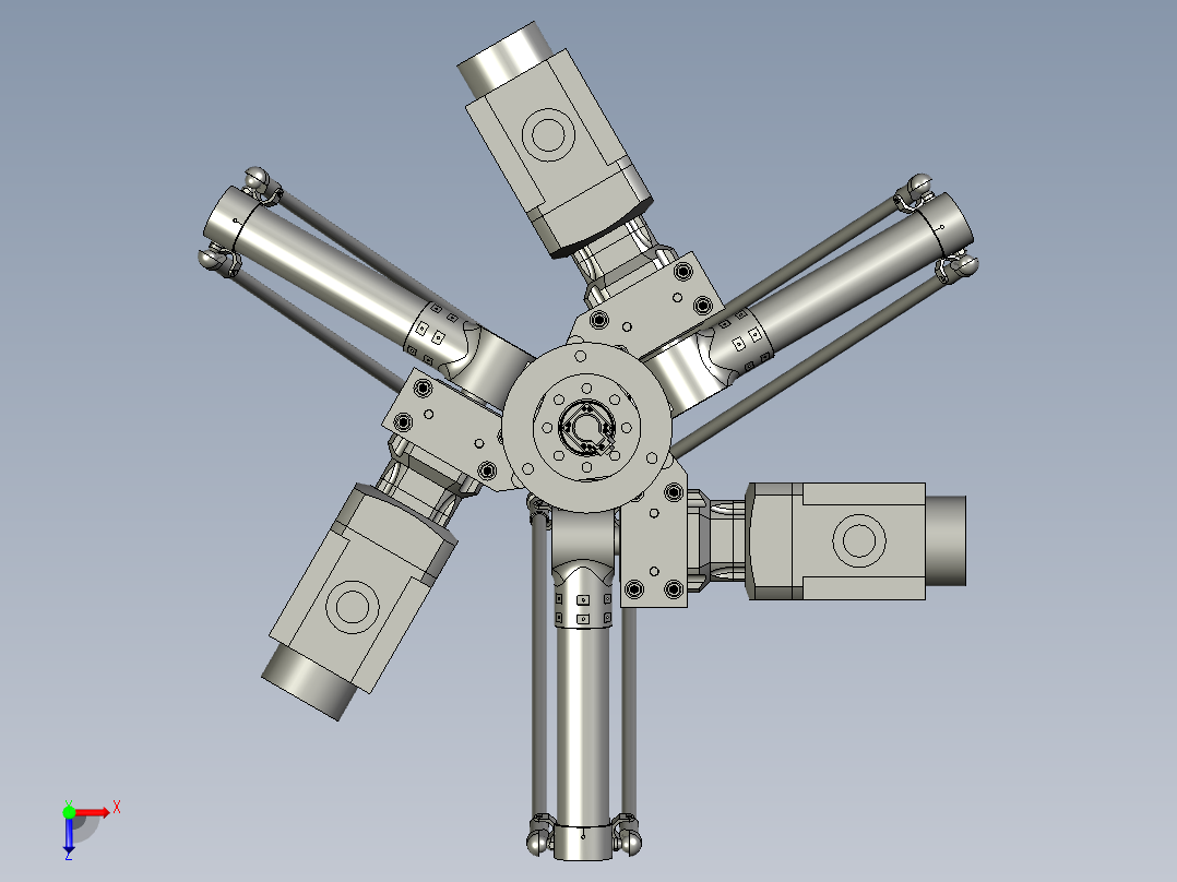 快速分拣搬运码垛机械手俯视图