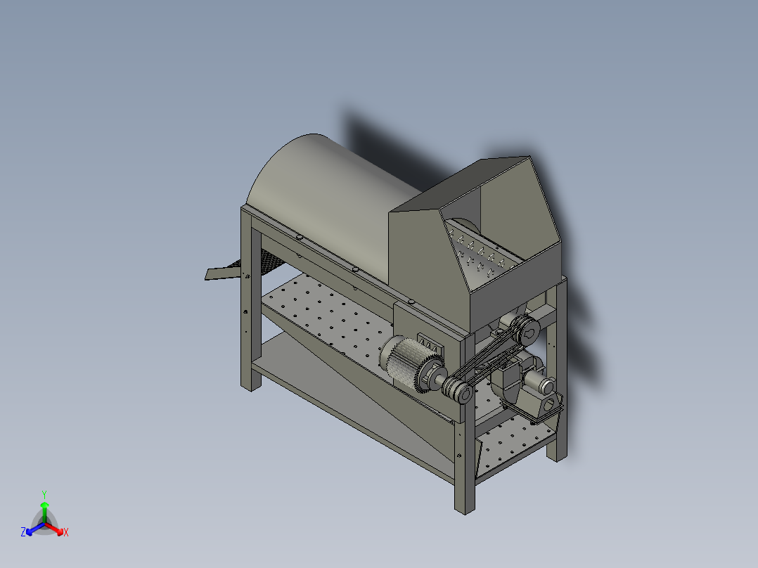西梅杏子去核机主视图