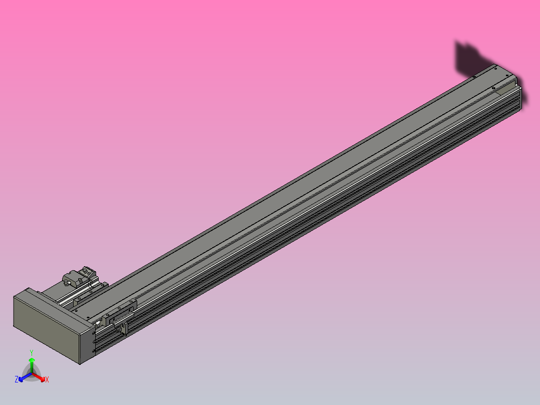 日规模组半封闭丝杆TPA-HNR-85S-1610C-L950-ML-C-P20-N3主视图