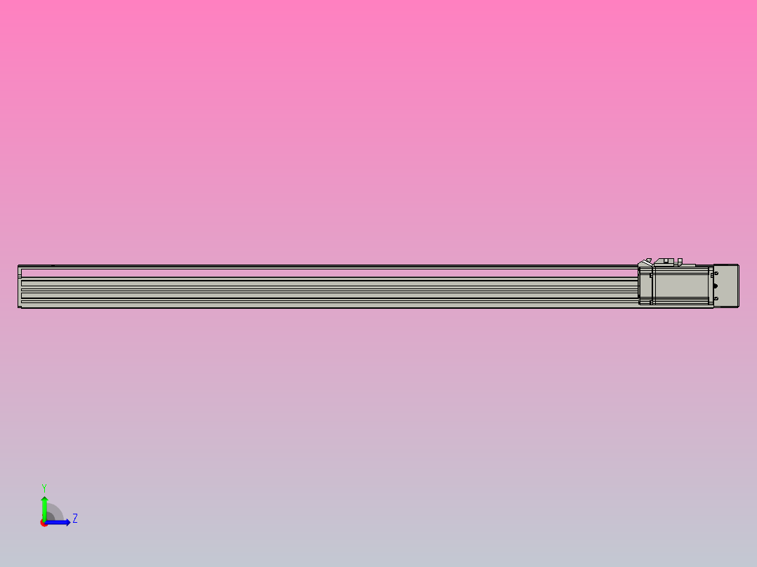 日规模组半封闭丝杆TPA-HNR-85S-1610C-L950-ML-C-P20-N3左视图
