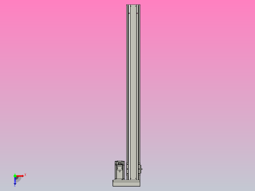 日规模组半封闭丝杆TPA-HNR-85S-1610C-L950-ML-C-P20-N3俯视图