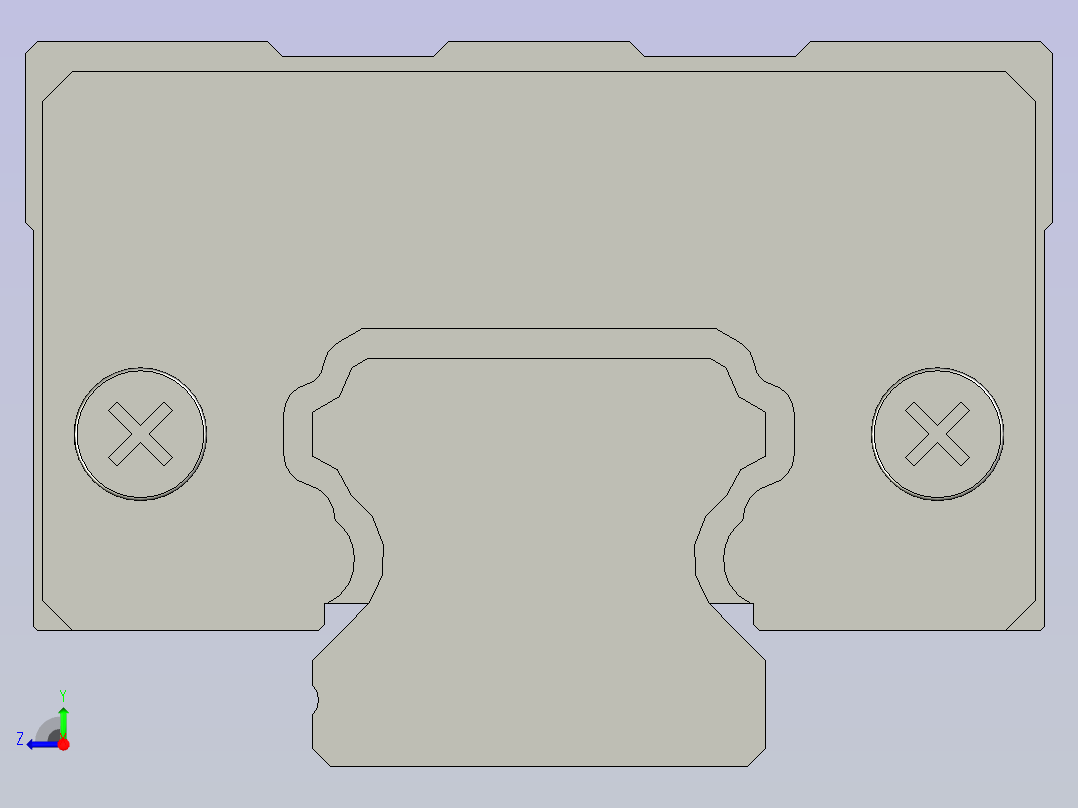 IAP33-H24-L590直线导轨组右视图