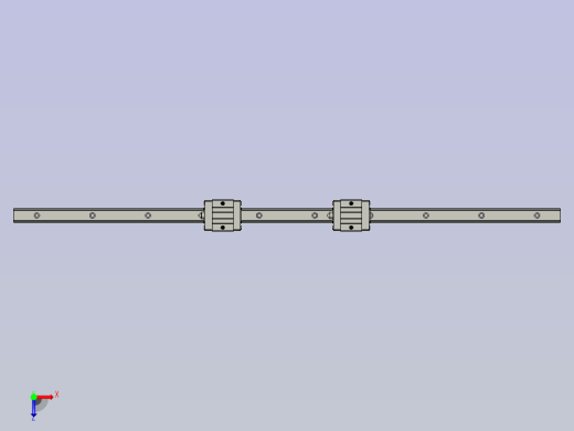IAP33-H24-L590直线导轨组俯视缩略图