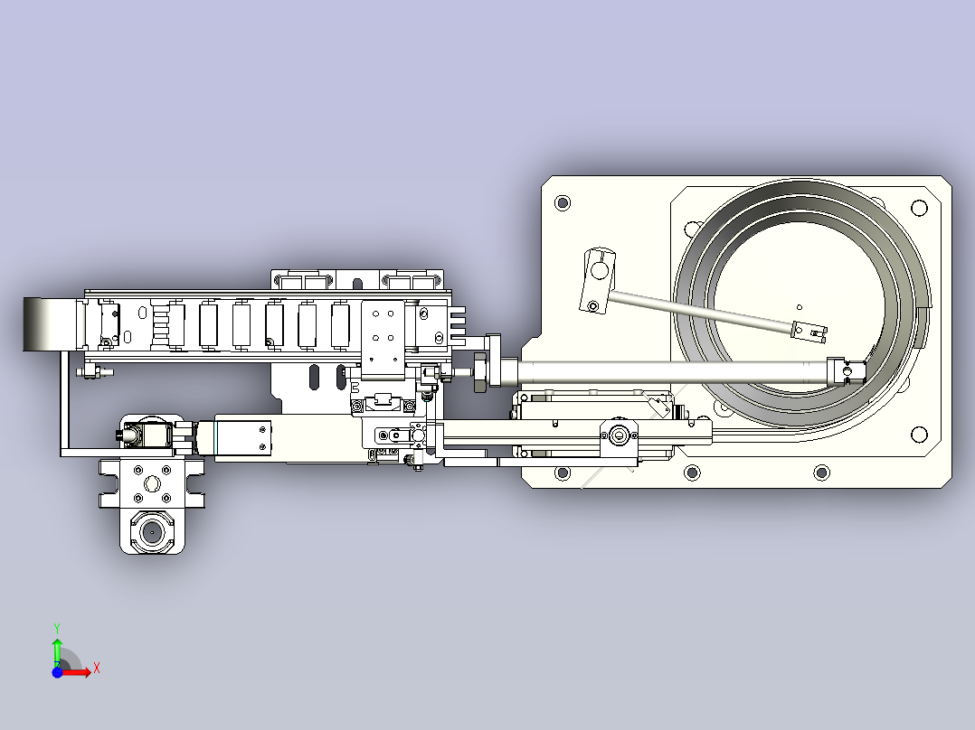 一种小型O型圈自动上料和组装机构前视图