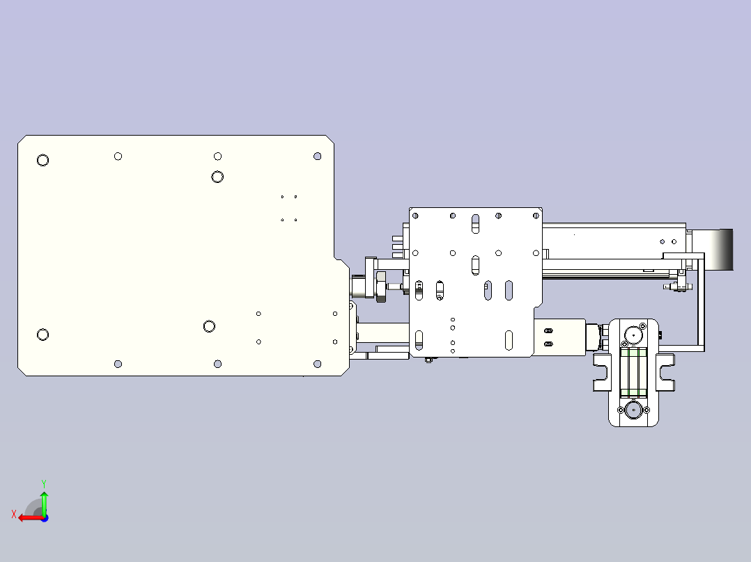 一种小型O型圈自动上料和组装机构后视图