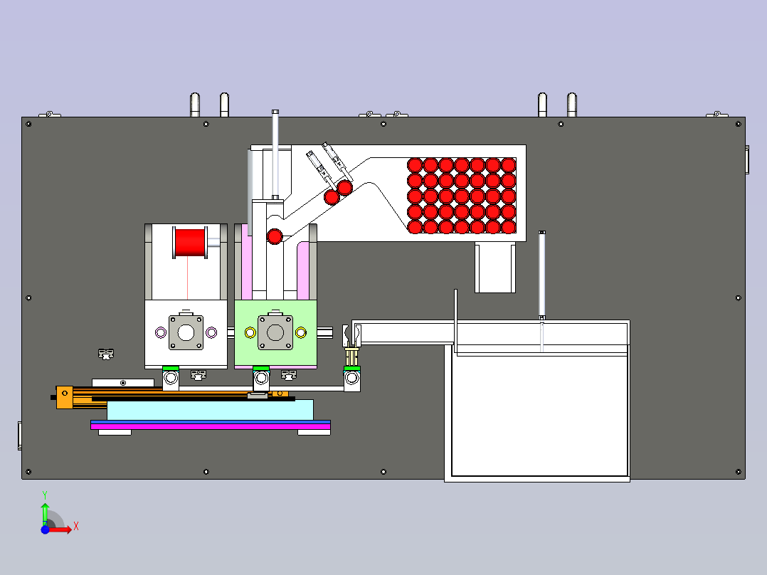 汽车凸轮自动化检测设备设计前视图