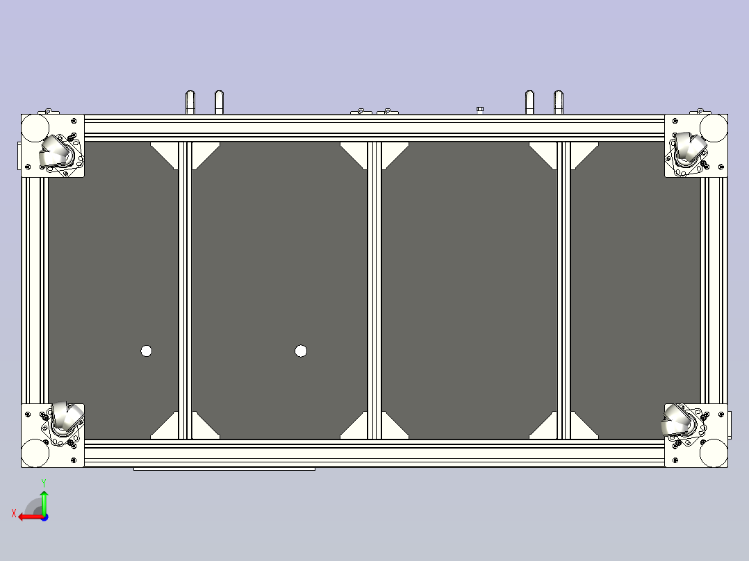 汽车凸轮自动化检测设备设计后视图