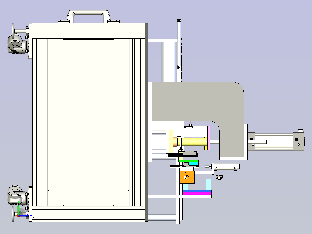 汽车凸轮自动化检测设备设计左视图