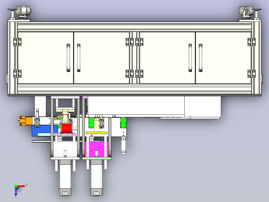 汽车凸轮自动化检测设备设计俯视图