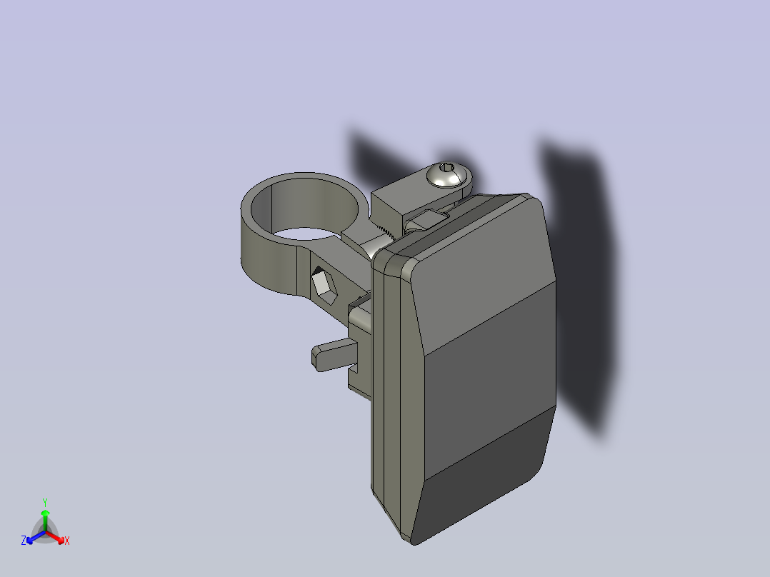 自行车前灯主视图