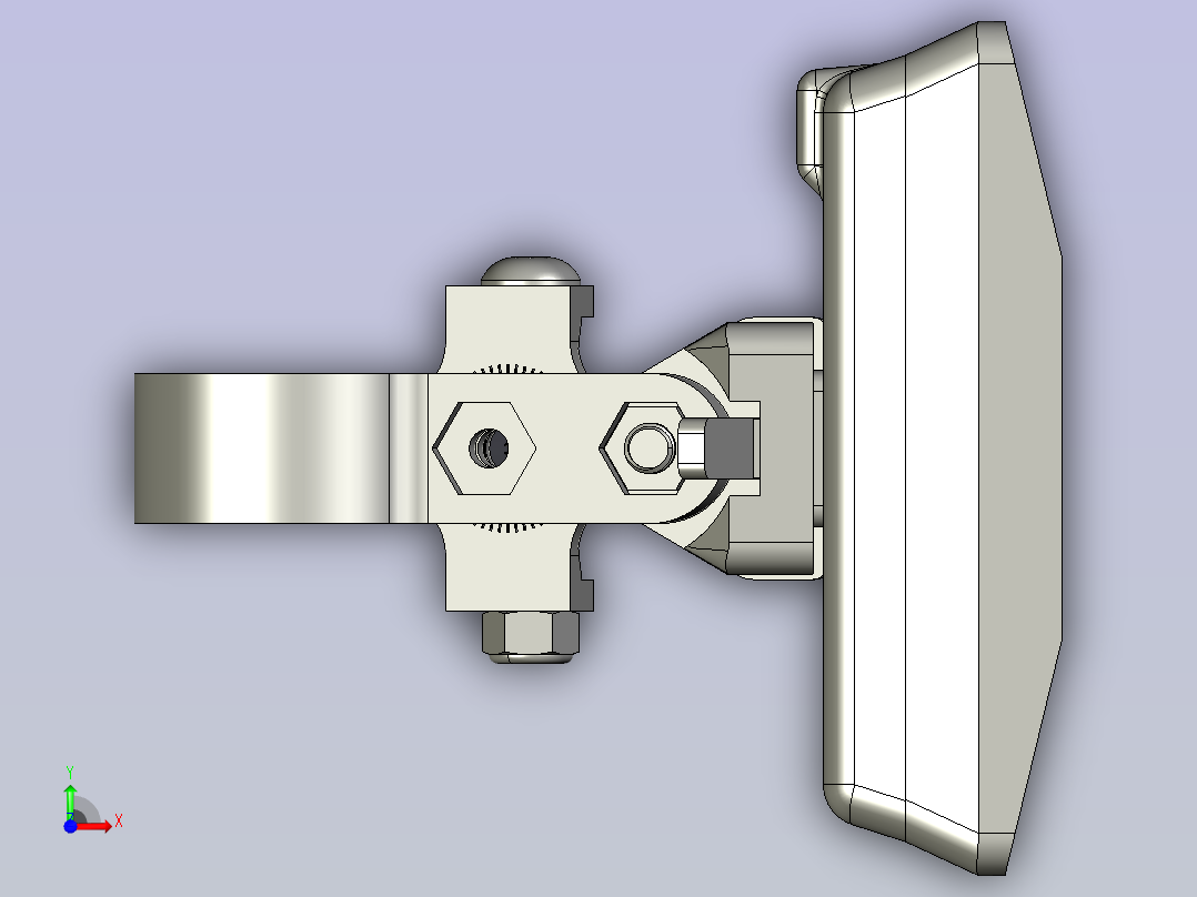 自行车前灯前视图