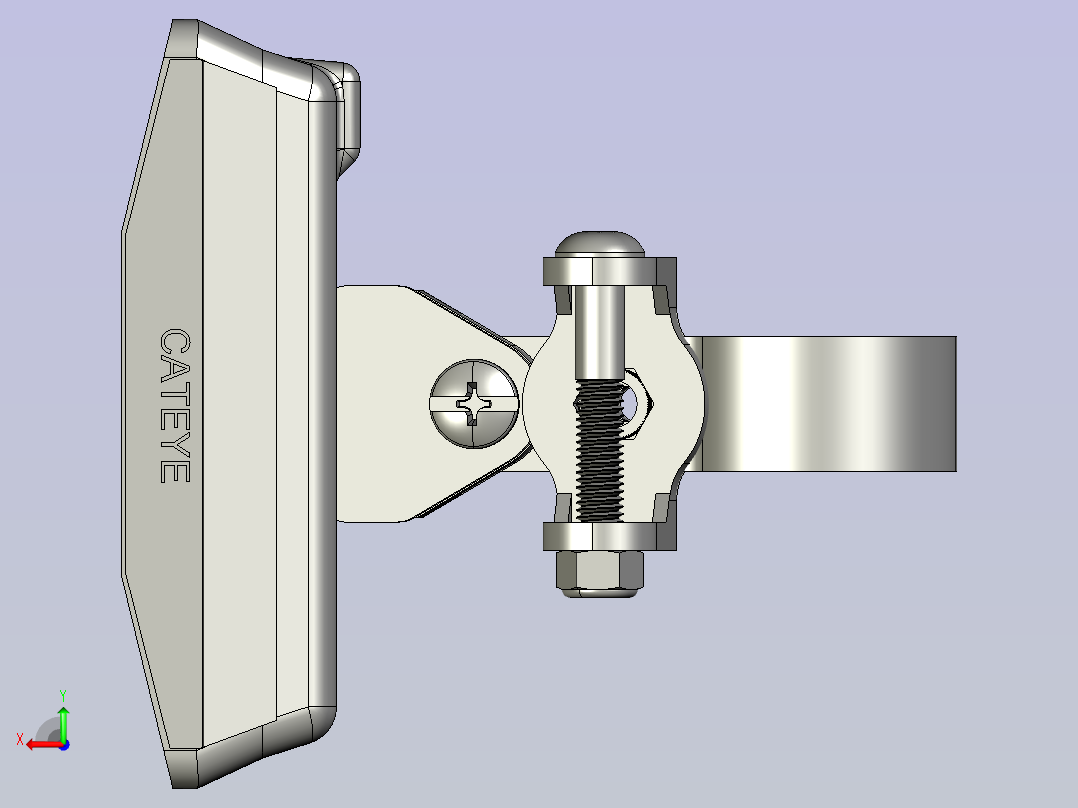 自行车前灯后视图