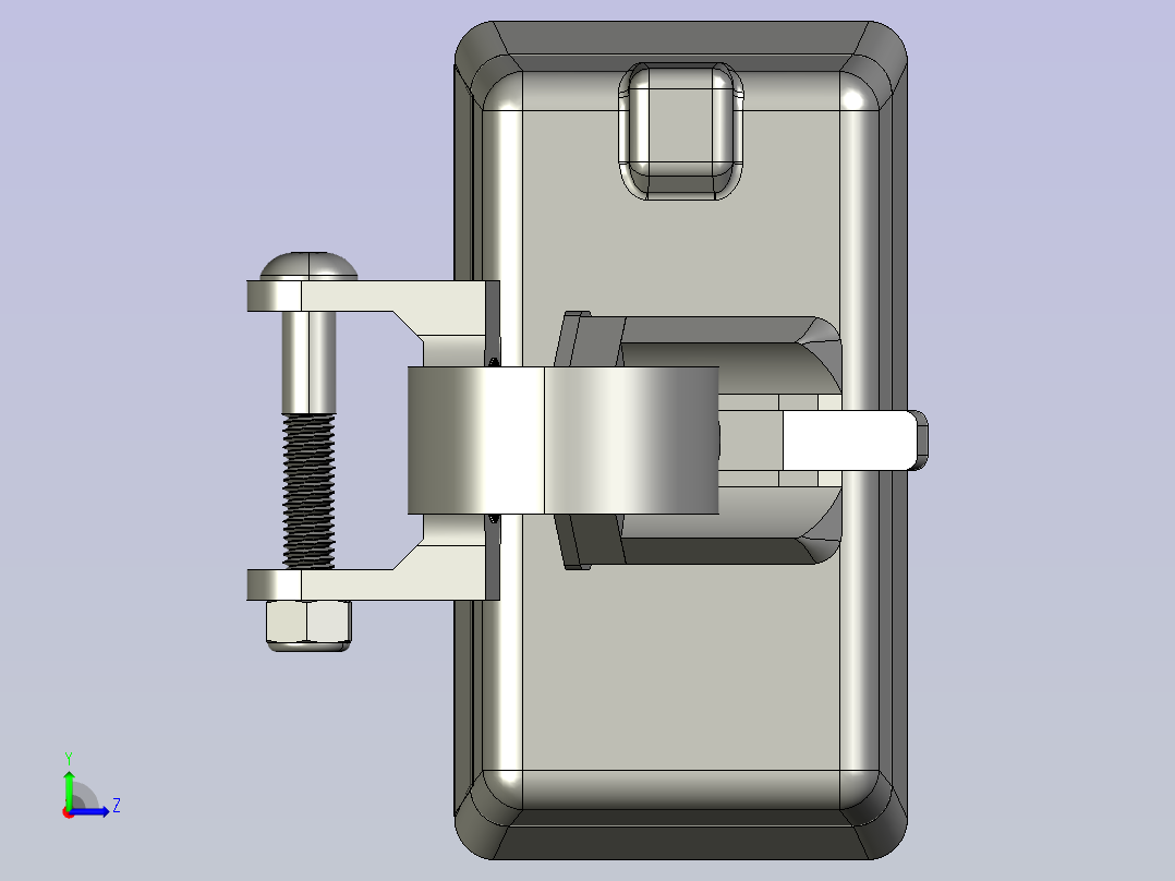 自行车前灯左视图