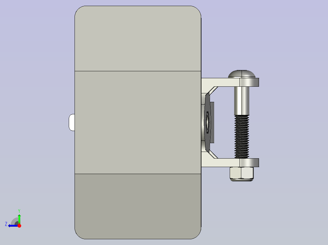 自行车前灯右视图