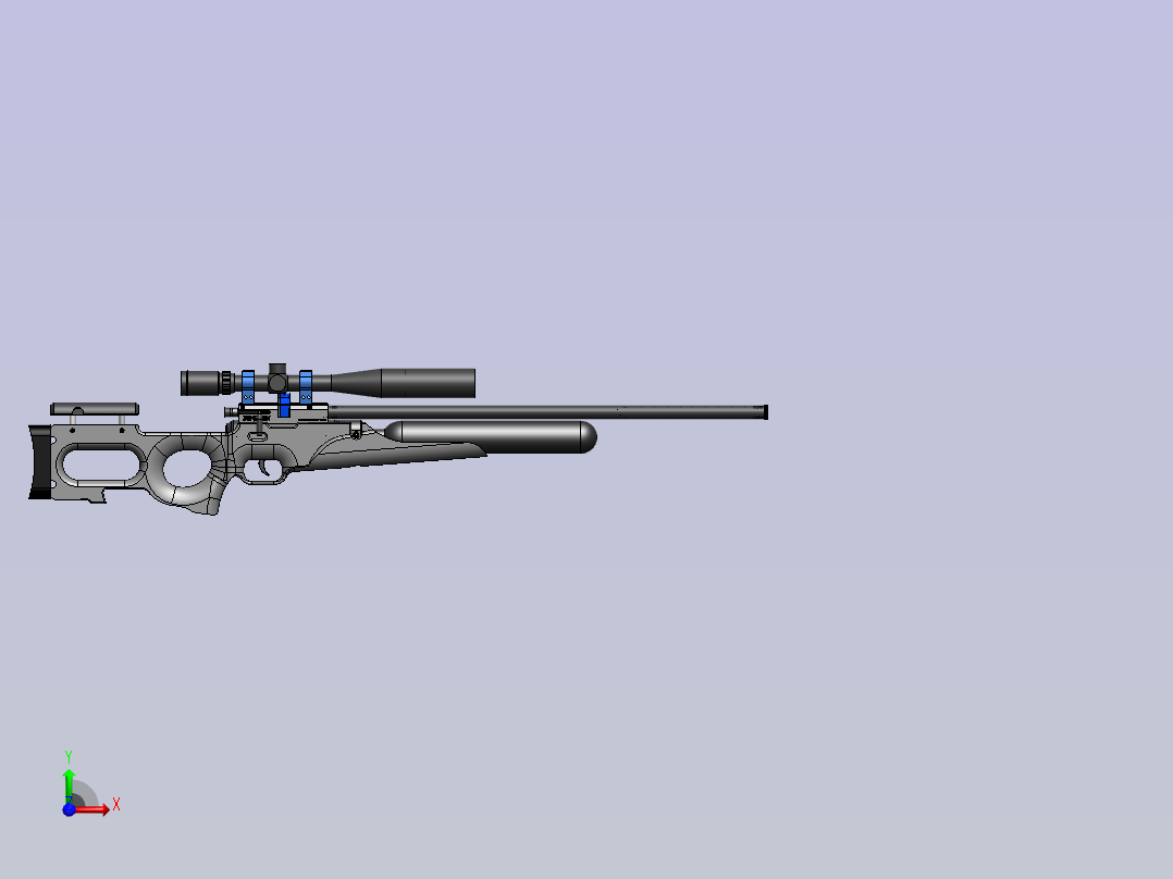 1149-本杰明·Marauder.357 口径气枪主视图