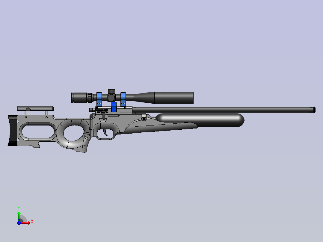1149-本杰明·Marauder.357 口径气枪前视图