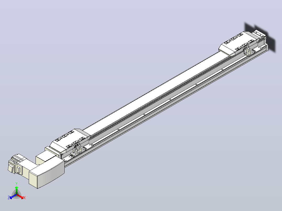 皮带直线轴双滑块型TPA-GCBS-50-P42-L250-QR-M10-N3主视图