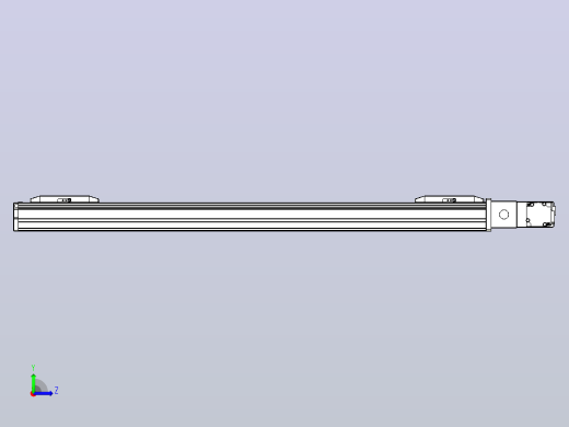 皮带直线轴双滑块型TPA-GCBS-50-P42-L250-QR-M10-N3左视缩略图