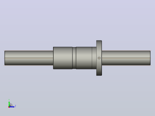 FFZD5008-5滚珠丝杆3D模型左视缩略图