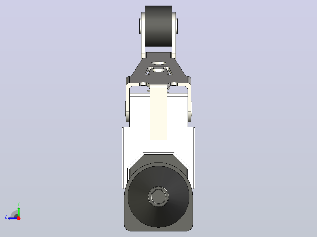 TZ-7141(机械限位开关)微动开关右视图