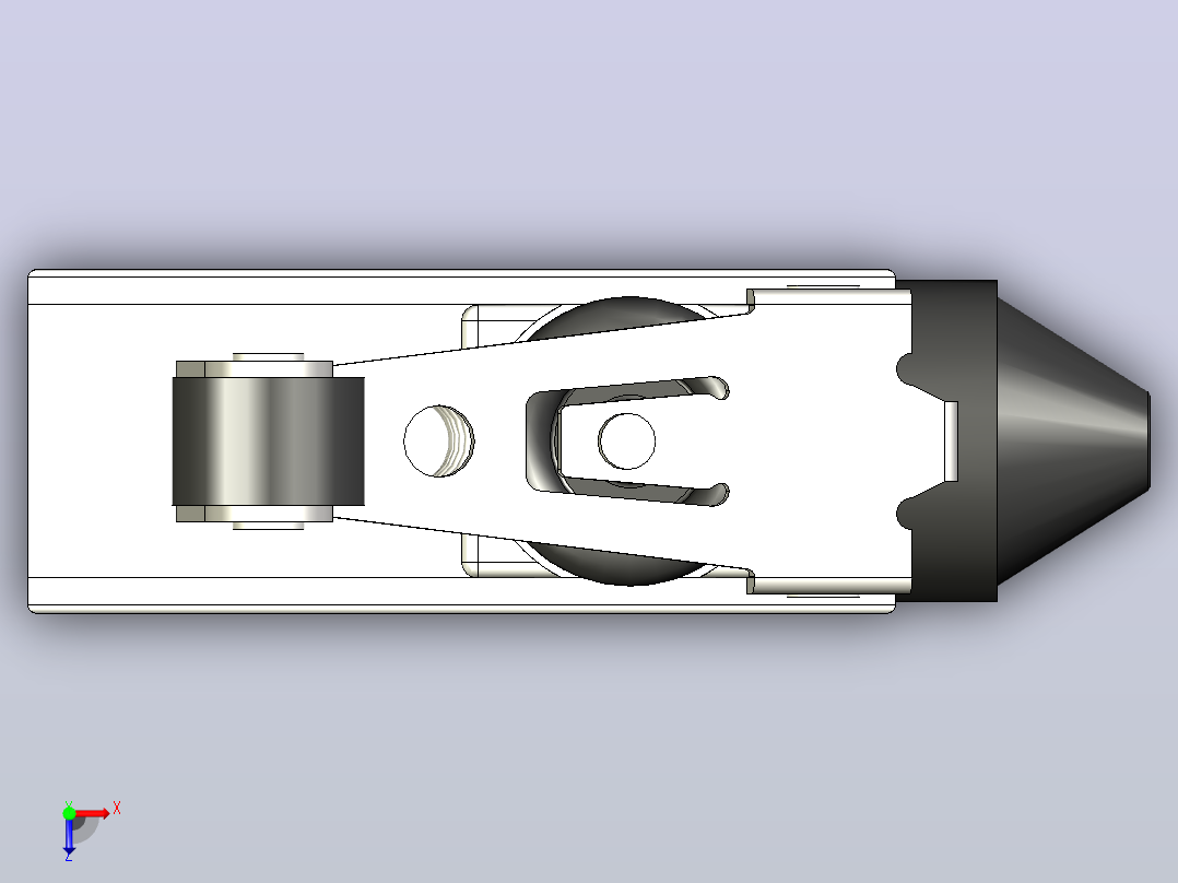 TZ-7141(机械限位开关)微动开关俯视图
