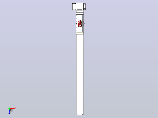 伺服电机集成皮带传动直线执行器TPA-OCB-100-192-L950-RP-P75-N3俯视缩略图