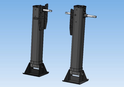 一套用于大型汽车拖车的停车千斤顶缩略图