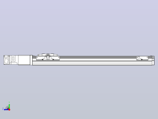 滚珠丝杠直线轴内置导轨TPA-GCR-40-1210C-L400-M-M10-N3右视缩略图