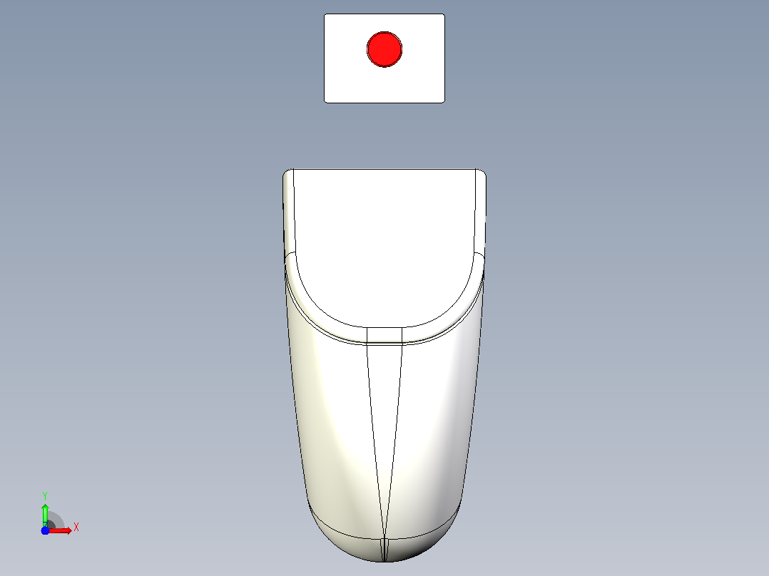 小便器前视图