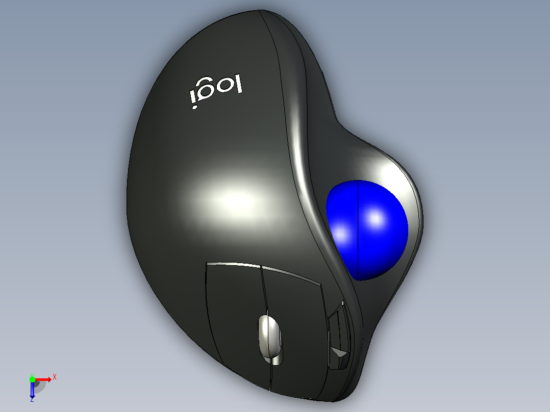 trackman鼠标12俯视图