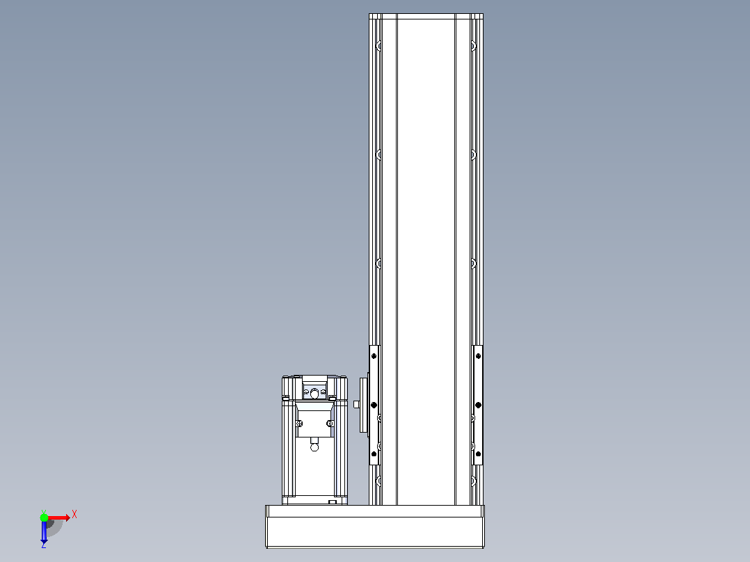 日规模组半封闭丝杆TPA-HNR-105D-1610C-L250-ML-C-P40-N3俯视图