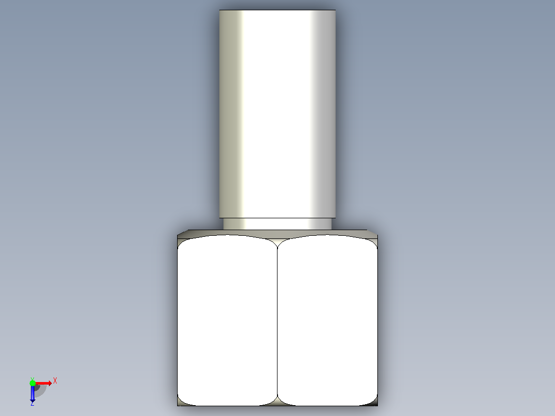 工业通用软管接头1C3PX-8-03-LPG俯视图