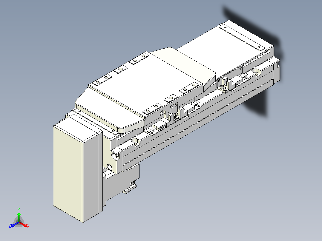 滚珠丝杠直线轴内置导轨TPA-GCR-120-1610C-L100-MP-M40-N3主视图