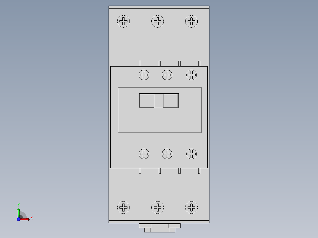 LC1D50AM7C 三极接触器前视图
