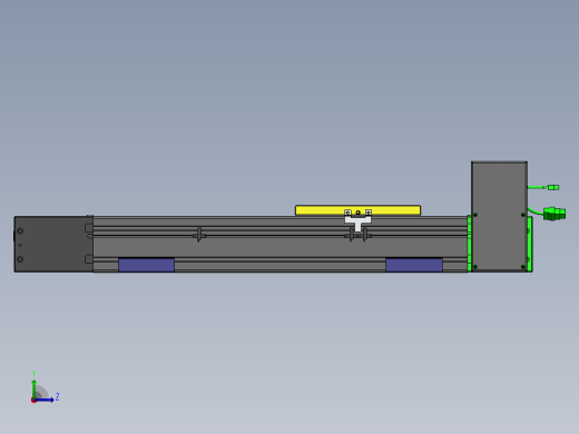 欧规同步带GTB110-750W伺服+行星减速机[GTB85-L20-300-LUT-M750W-C2-N]滑台模组三菱电机左视缩略图