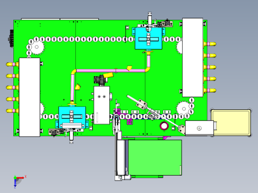 自动涂装生产线设 x_t格式俯视缩略图