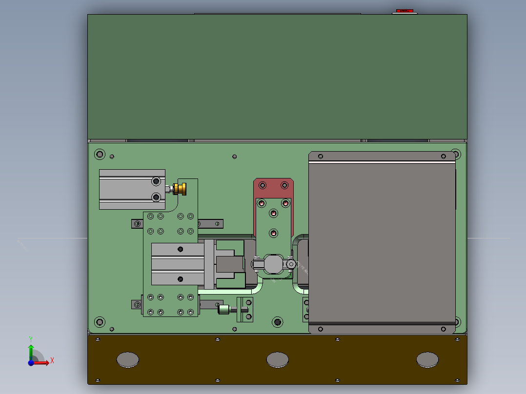 剥负离子线夹具（剥线机）前视图